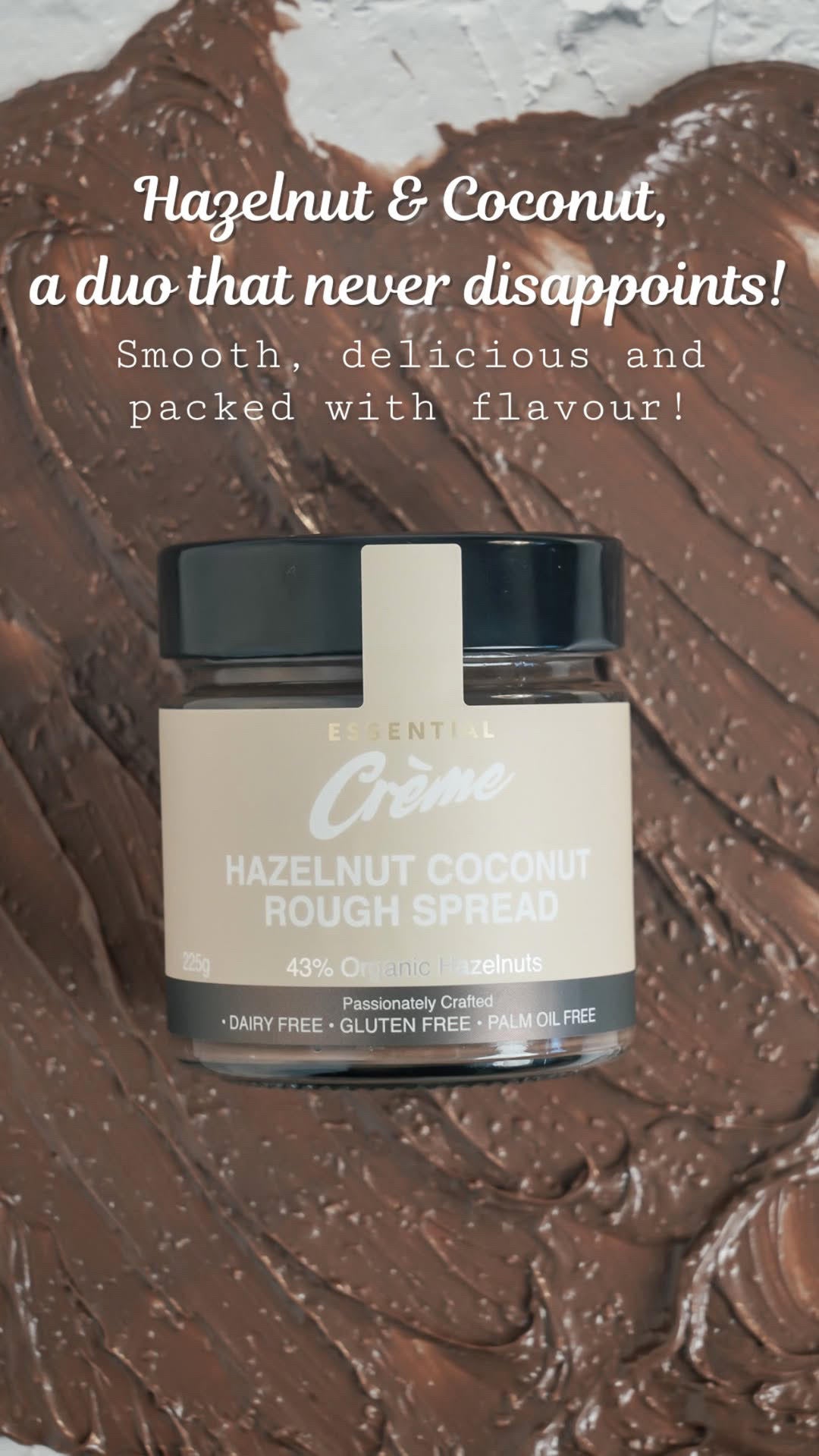 Hazelnut Coconut Spread - Dairy Free Gluten Free Vegan Australian Made