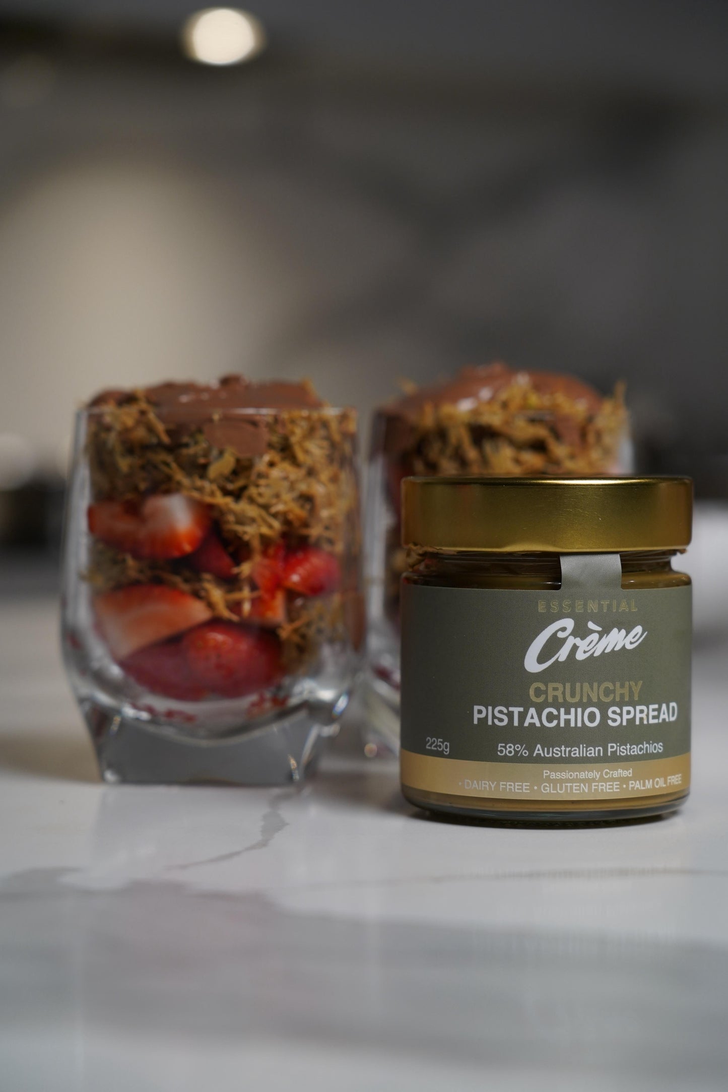 Crunchy Pistachio Spread Jar - Palm Oil Free Dairy Free Gluten Free Australian