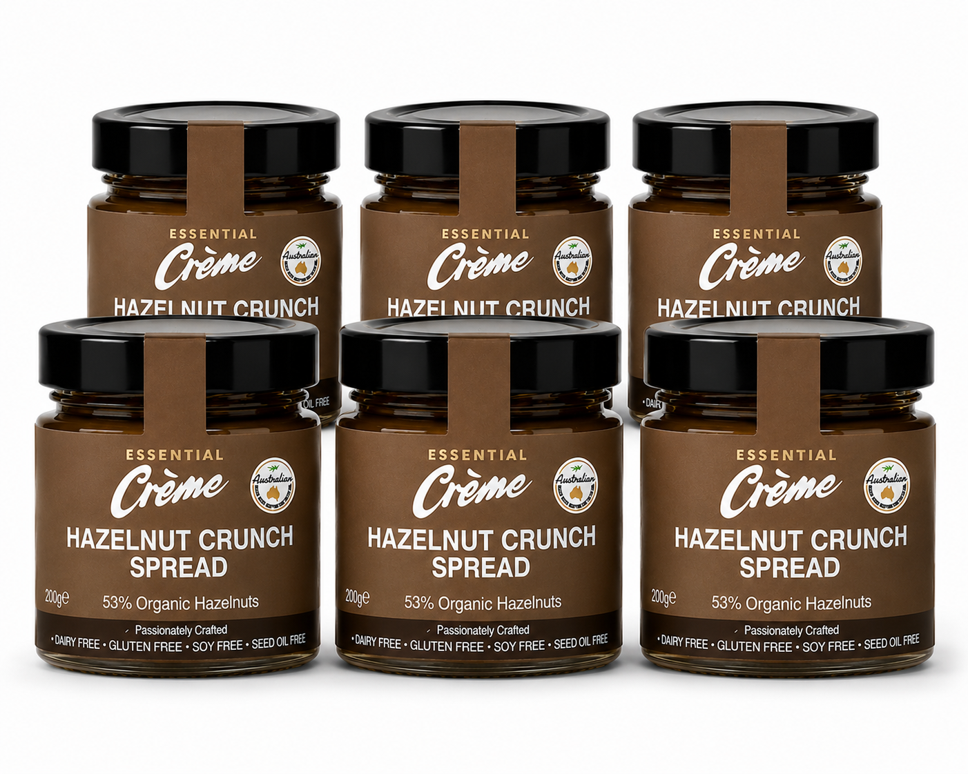 Hazelnut Crunch Spread Value Pack – 6 x 200g