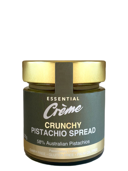Essential Crème Crunchy Australian Pistachio Spread 225g - 58% Premium Roasted Pistachio