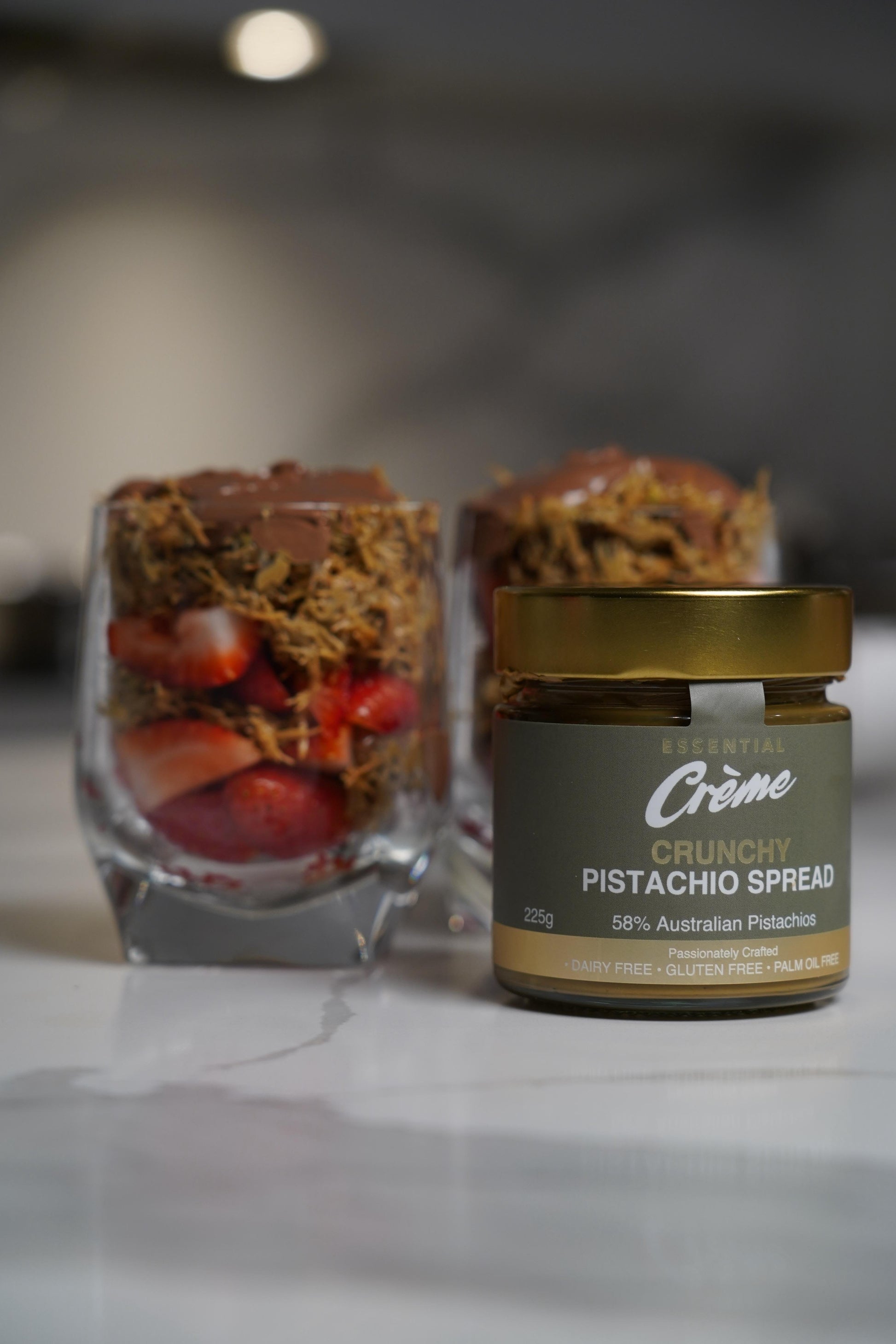 Crunchy Pistachio Spread Jar - Palm Oil Free Dairy Free Gluten Free Australian